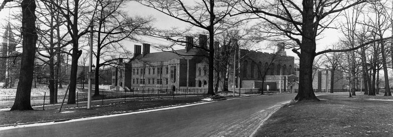 Hart House exterior - Black and White image