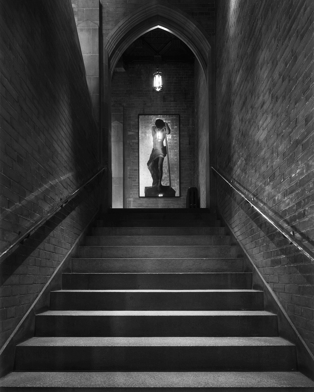 Hart House stairwell - Black and White image