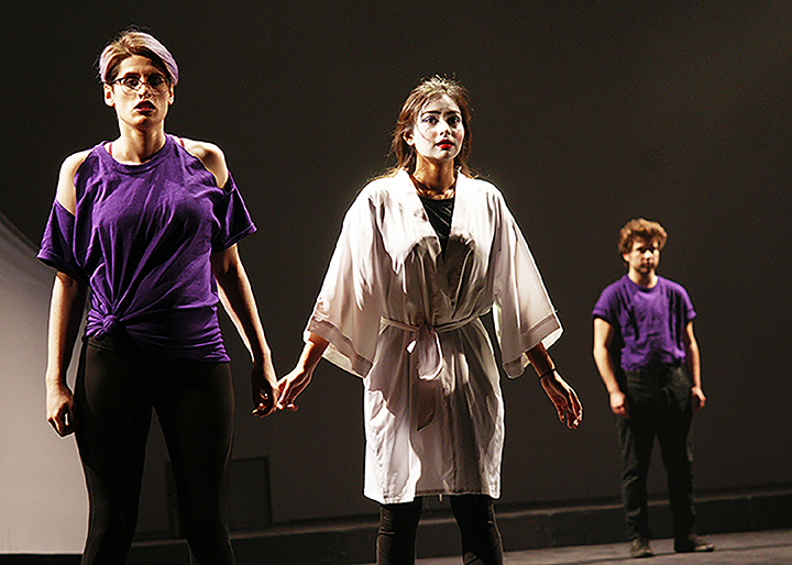 Performers on stage during the production of ENCOUNTERS AT THE 