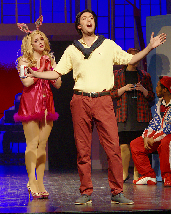 Performers on stage during the production of LEGALLY BLONDE: THE MUSICAL